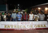 Inaugura Noé Castillo la pavimentación de la calle Lerdo de Tejada en la colonia Obrera