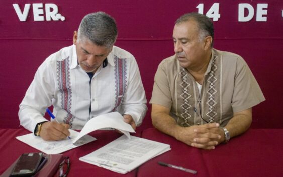 Firma Gobierno de Amado Cruz convenio con el Instituto Veracruzano del Deporte