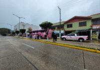 Participa Policía Municipal en caravana de la lucha contra el cáncer