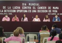 DIF Municipal y Ayuntamiento de Coatzacoalcos conmemoraron el Día mundial de la lucha contra el cáncer de mama