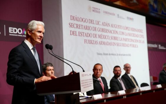 ENCABEZAN ALFREDO DEL MAZO Y ADÁN AUGUSTO LÓPEZ, DIÁLOGO CON LA SOCIEDAD CIVIL MEXIQUENSE SOBRE LA REFORMA CONSTITUCIONAL PARA EXTENDER TAREAS DE LAS FUERZAS ARMADAS EN TEMAS DE SEGURIDAD PÚBLICA
