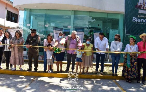 Inauguran la sucursal del Banco del Bienestar en Cosoleacaque