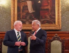 AMLO celebra virtual triunfo de Lula; “bendito pueblo de Brasil”