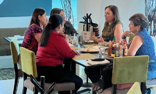 Visita Rocío Nahle Veracruz y se reúne con mujeres como Rosa María Hernández Espejo