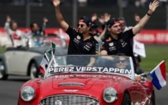 Checo Pérez queda tercero en el GP de México; el campeón fue Max Verstappen