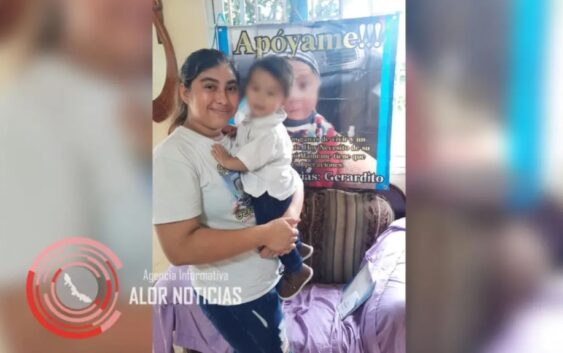 Madre pide ayuda para costear operación de su bebé en Nanchital.