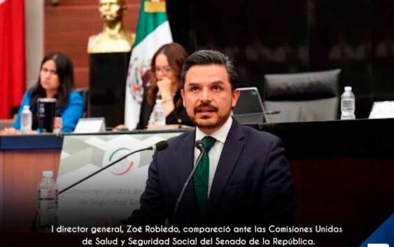 IMSS está de pie, a la vanguardia y a la altura de la transformación del país: Zoé Robledo