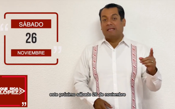 Sergio Gutiérrez Luna arranca en Veracruz “Que Siga López, Estamos A Gusto”