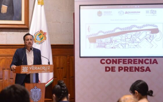 POR 30 ANIVERSARIO, ANUNCIA CUITLÁHUAC GARCÍA RELANZAMIENTO Y MODERNIZACIÓN DEL AQUARIUM DEL PUERTO DE VERACRUZ