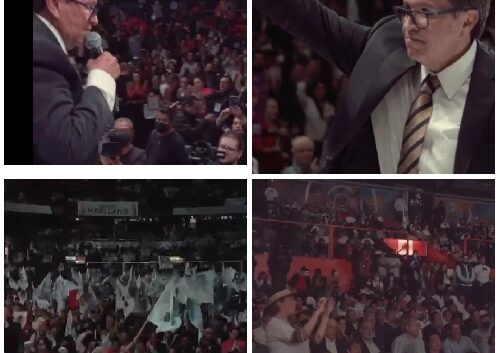 Ricardo Monreal llena la Arena México y afirma que la polirizacion es un veneno para el país