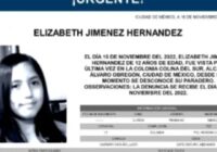 Hallan sana y salva a Elizabeth Jiménez en Pachuca, Hidalgo Hallan sana y salva a Elizabeth Jiménez en Pachuca, Hidalgo