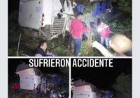 Vuelca autobús con personas que regresaban de mitin del Gobernador Jara en Oaxaca Vuelca autobús con personas que regresaban de mitin del Gobernador Jara en Oaxaca