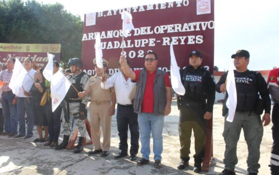 Autoridades municipales dan el banderazo de inicio al Operativo Guadalupe-Reyes 2022