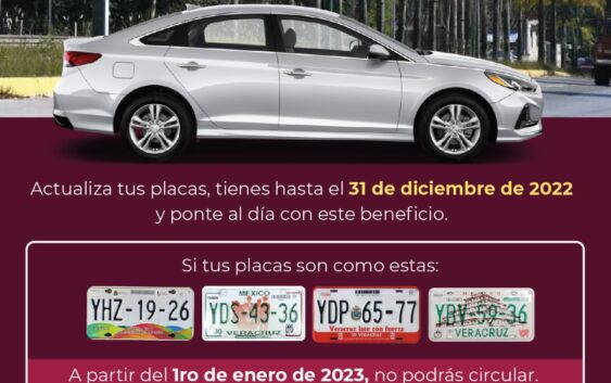 Últimas dos semanas para tramitar tu canje de placas