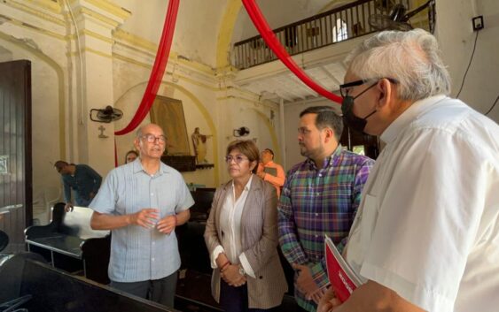 Gestiona Hernández Espejo rehabilitación de iglesia de Medellín de Bravo