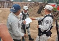 Protestan en la obra construcción de cuartel de la Guardia Nacional de Coatza