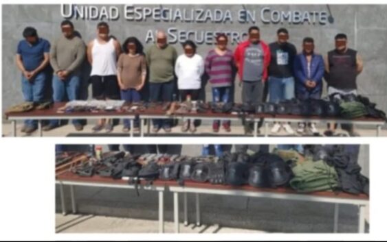 Desarticularon célula delictiva en Veracruz; detuvieron a 11 con armamento y equipo táctico