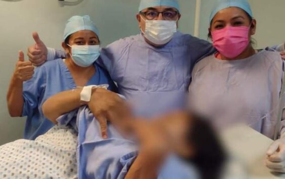 Nace primer bebé de 2023 en Cosoleacaque con 2.97 de peso