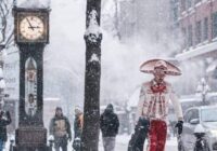 Un mariachi bajo la nieve, la foto que se hizo viral