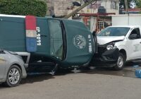 Seis lesionados en choque de patrulla Fuerza Civil en Tuxpan