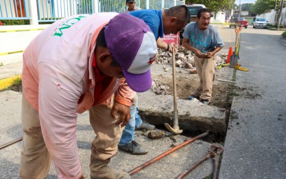 Intervienen en vialidades de la colonia Lázaro Cárdenas