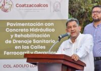 Beneficia Amado Cruz Malpica con obra de pavimentación en la López Mateos