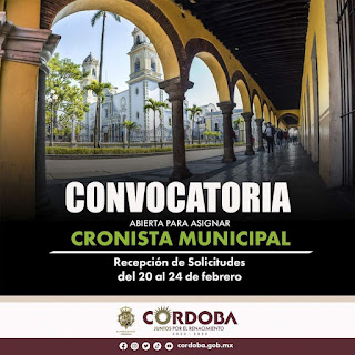 ABREN CONVOCATORIA PÚBLICA PARA CRONISTA, AL NO EXISTIR UNO EN AYUNTAMIENTO DE CÓRDOBA.