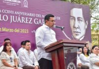 Conmemoran 217 aniversario del Natalicio de Benito Juárez