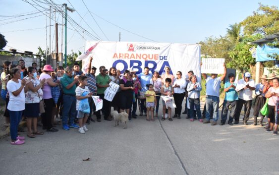 AYUNTAMIENTO DE COSOLEACAQUE INICIA OBRA DE AMPLIACIÓN DE RED ELECTRICA EN BARRIO TERCERO