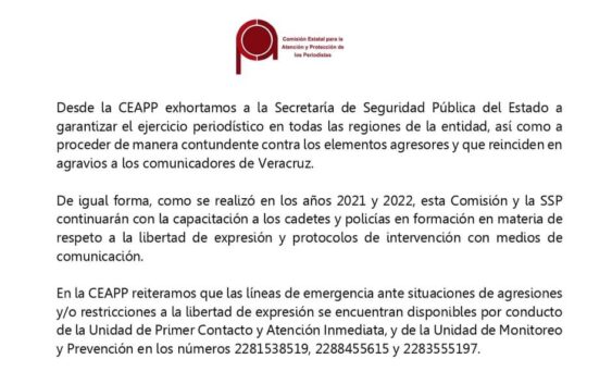 Interviene CEAPP ante agravios de SSP en Acayucan y Veracruz Puerto