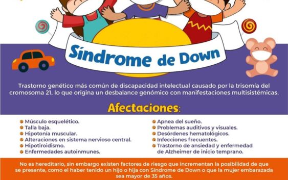 Informa IMSS Veracruz Sur sobre Síndrome de Down