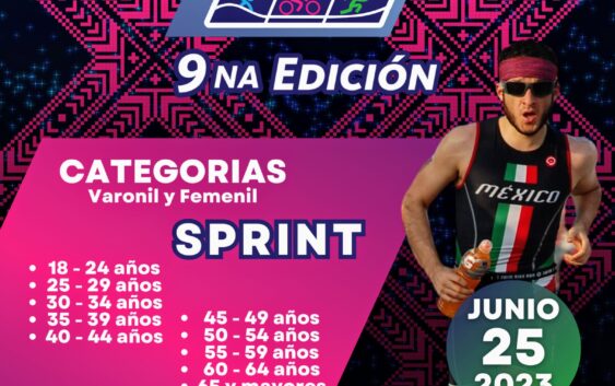 Confirman participación equipos estatales y nacionales al Triatlón Sprint Boca 2023