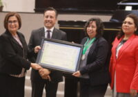Entrega Congreso del Estado Medalla al Mérito por la Defensa y Mejora del Medio Ambiente 2023 a la Dra. Fabiola Sandoval Salas