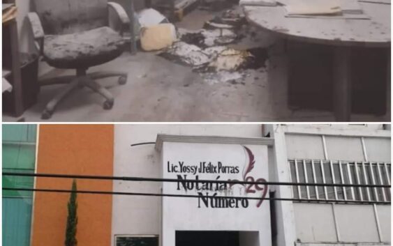 Asaltaron la notaría número 29 y aventaron bomba en Minatitlán