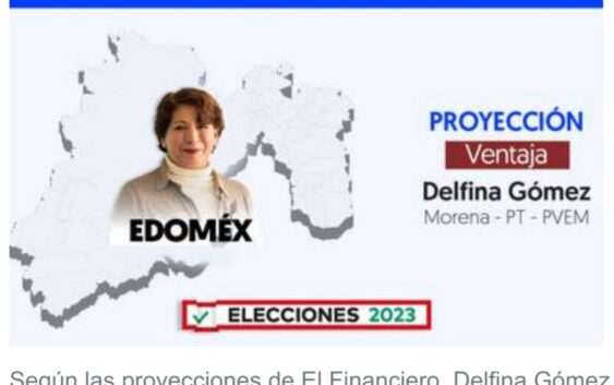 Elecciones 2023 en Edomex: Delfina Gómez se perfila como ganadora 