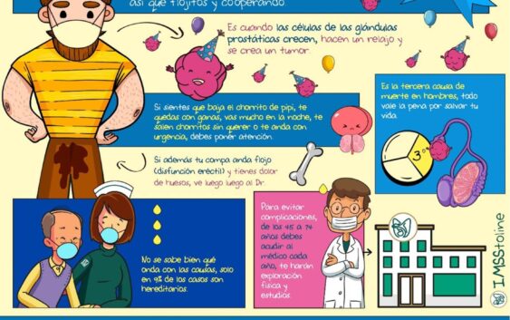 Informa IMSS Veracruz Sur sobre cáncer de próstata