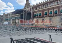 Así los preparativos para el festejo en el Zócalo de simpatizantes de AMLO y de Morena