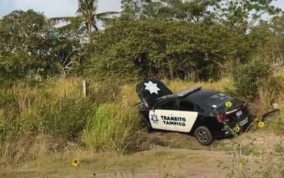 ¡¡Increíble!! Roban patrulla en Tampico y la chocan en Veracruz..
