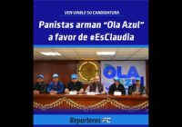 Panistas arman ‘Ola Azul con Claudia Sheinbaum’ en apoyo a la exjefa de Gobierno