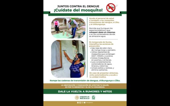 Te dice IMSS Veracruz Sur cómo identificar síntomas de Zika