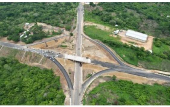 Este es el avance del Libramiento de Sayula de Alemán, parte del Corredor Interoceánico