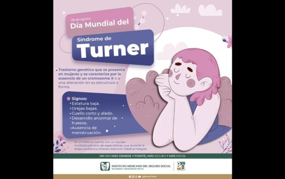 Menciona IMSS Veracruz Sur síntomas de Síndrome de Turner