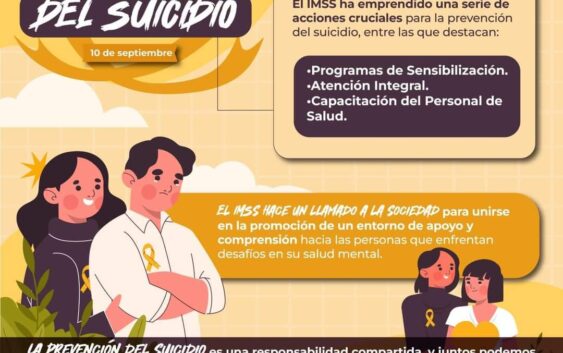 Informa IMSS Veracruz Sur sobre alarmas de riesgo suicida