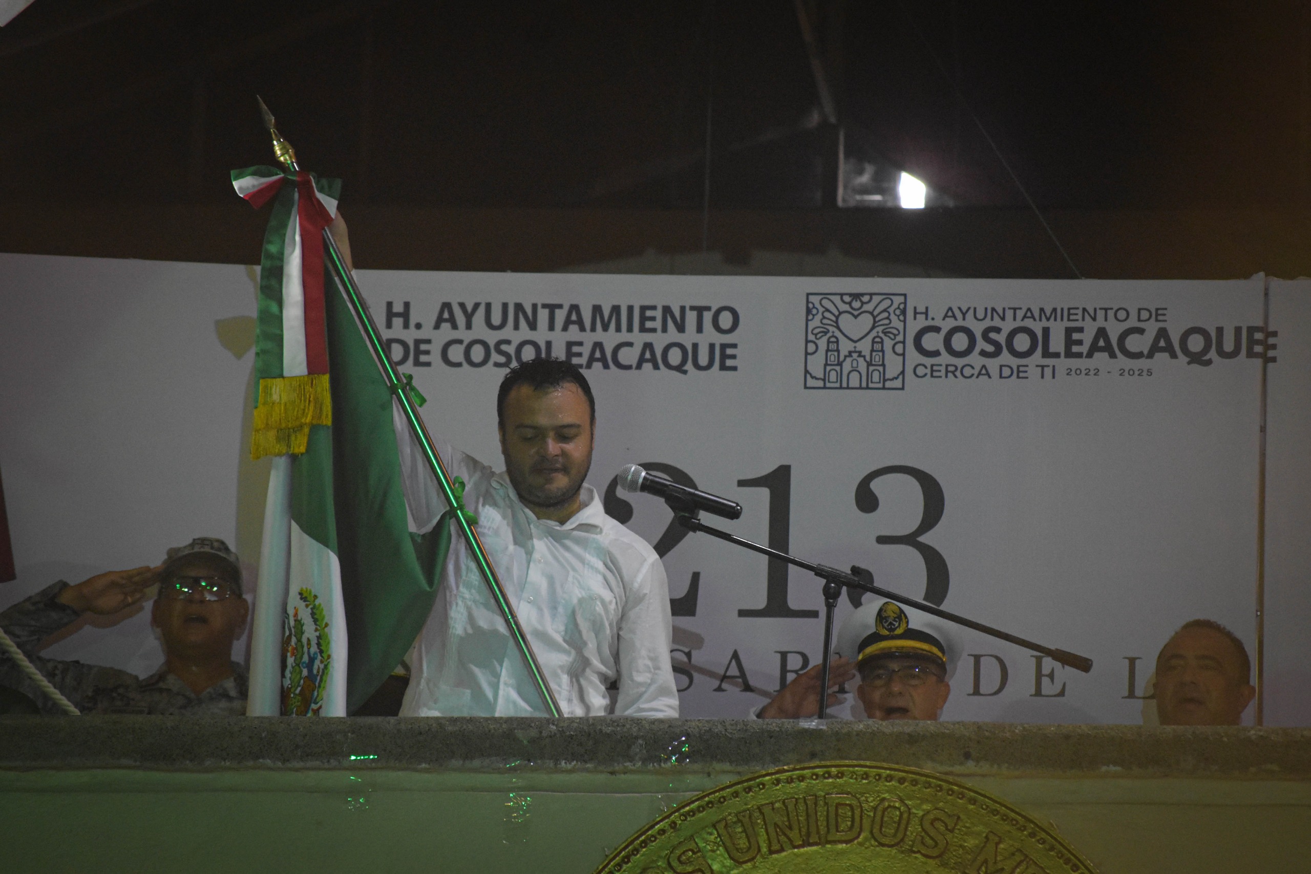 Cosoleacaque festejo el 213 Aniversario de la Independencia de México.
