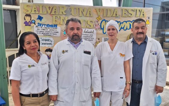 Inaugura Hospital de Coatzacoalcos IMSS-Bienestar actividades de concientización del cáncer infantil