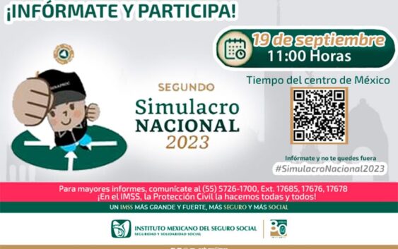 Participará IMSS Veracruz Sur en Segundo Simulacro Nacional 2023