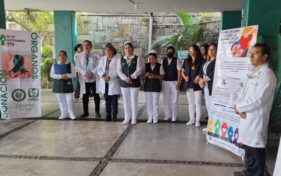 Reconoce IMSS Veracruz Sur a familias de donadores de órganos y tejidos