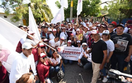 Zenyazen, principal impulsor de la educación, recorrió colonias del Puerto de Veracruz