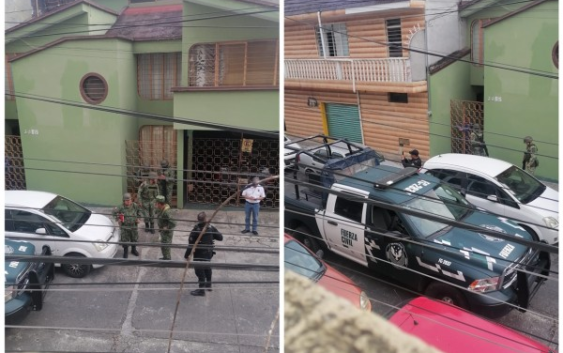 Encuentran una presunta granada en vehículo de la Contraloría Interna del CONALEP en Xalapa.
