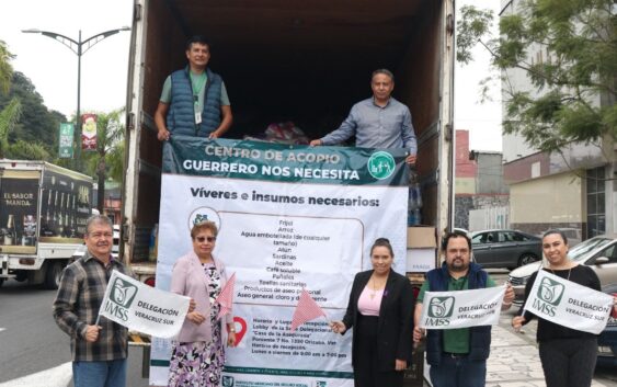 Envía IMSS Veracruz Sur 6 toneladas de víveres a damnificados de Guerrero